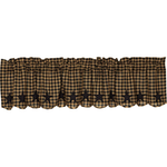 Black Star Scallop Valance - Simple Pleasures ~ Bountiful Treasures