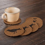 Heritage Farms Crow Braided Coaster - Simple Pleasures ~ Bountiful Treasures