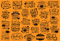 Pizza and a Project Framed Fall Halloween Signs - Simple Pleasures ~ Bountiful Treasures