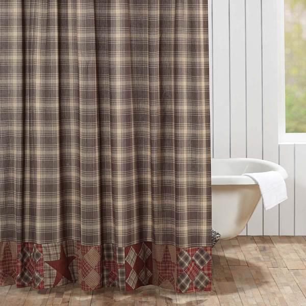 Dawson Star Patchwork Shower Curtain - Simple Pleasures ~ Bountiful Treasures