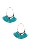 Fringe Tassel Earrings with Agate - Simple Pleasures ~ Bountiful Treasures
