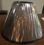 Black Check Lamp Shade - Simple Pleasures ~ Bountiful Treasures