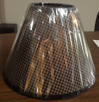 Black Check Lamp Shade - Simple Pleasures ~ Bountiful Treasures