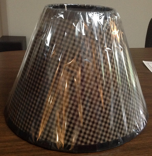 Black Check Lamp Shade - Simple Pleasures ~ Bountiful Treasures