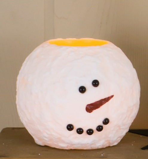 Round Snowman Candle - Simple Pleasures ~ Bountiful Treasures